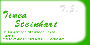 timea steinhart business card