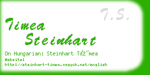 timea steinhart business card